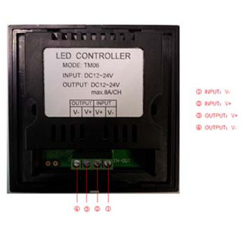 Touch panel dimmer
